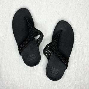 Fitflop Black Embellished Sandals